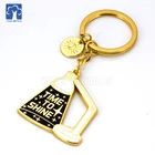 2019 OEM Table lamp shape metal keychain and Custom shaped metal key chain