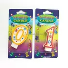 High quality Painting Number candles,number 0,1-9 gifts for party