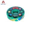 Newly Design Double Ring Candy Tin Box/Recyclable Feature Donut shape tin can for wholesale