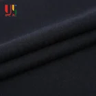 Black polyester cotton brushed turkish baby french terry cloth knitting fleece hoodie fabric