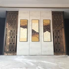 stainless steel partition screen Metal wall decorative