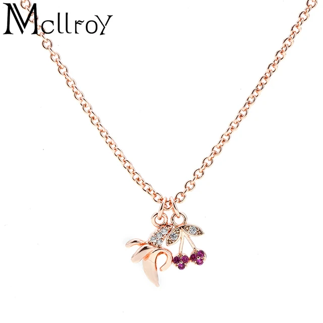 cute strawberry necklace
