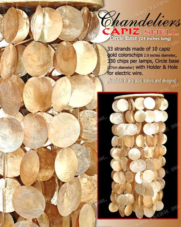 Capiz Chandelier In Round Wooden Base Hanging Capiz Chandelier In Round Wooden Base Hanging S On Alibaba Com