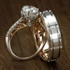 CAOSHI 2019 Brand Design Promise Rings for Couples A Set Women Men Wedding Engagement Ring Set