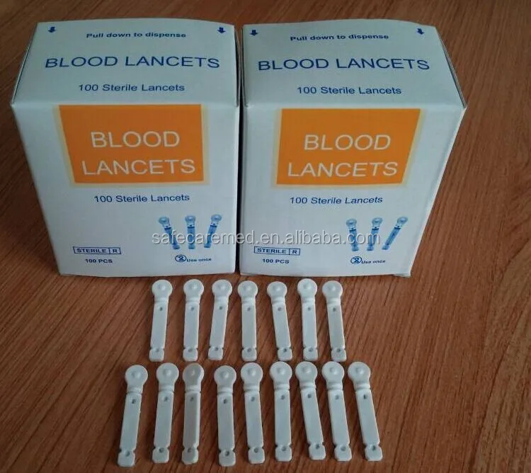 safety blood lancet disposable stainless steel blood lancets