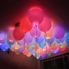 Boomwow High Quality Custom 12' Colorful Latex LED Balloon for Christmas New Year Wedding Birthday Party