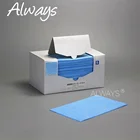 2020 hot sale Disposable Foodservice Towels reusable spunlace wave natural fiber blue cleaning cloth surface cleaning
