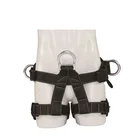 Factory price polyester black half body safety belt climbing harness for sale