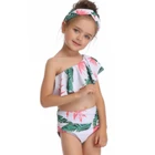 New Cute Summer Style Baby Girls Rainbow Swimsuit Children Dot Swimwear Kids Hot One Piece Swimming Suit Beach Wear