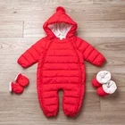 Factory price baby clothes girl newborn pajamas duck feather baby snow suits