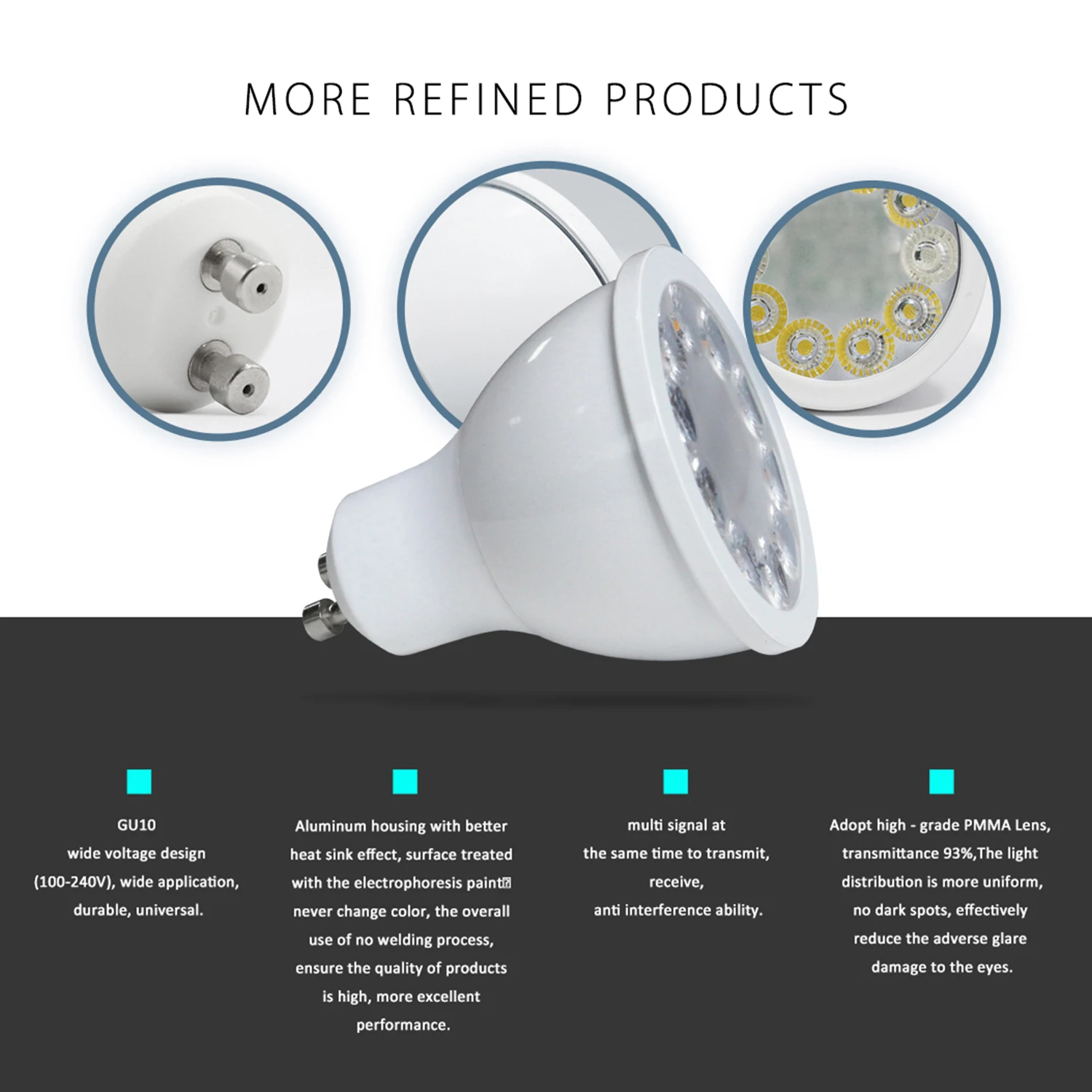 Guangdong Gledopto smart zigbee led suspended ceiling downlight rgb rgbcct rgbw led spotlight gu10 gu5.3 - ANKUX.COM