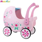 2019 New arrival baby stroller wooden kids walker for push along AT12145