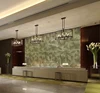 Hotel reception background wall Natural agate decorate TV Wall Tile