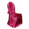Luxury event round satin universal chair cover for wedding