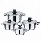 Glass Lid Cooking Pot Stainless Steel Stock Pot Kitchenware Cookware