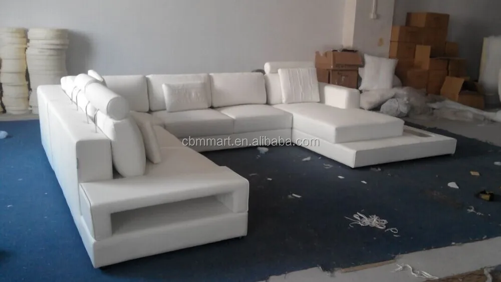 Modern leather sofa living room furniture sofa set A07