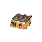 Factory Wholesale Price Gas BBQ Grill Commercial 2 burners Glass BBQ Roaster for sale