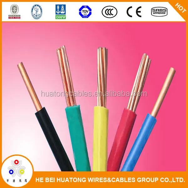 Ul Certified Thermoset Plastic Insulated 6,8,10,12 Awg Tw/thw Wire