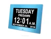 Factory hot sell large digital day date clock for seniors with 3 alarm function