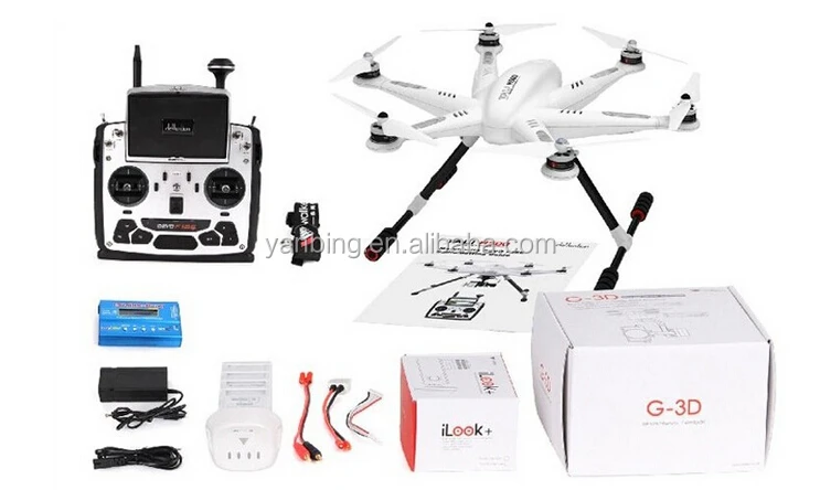 Walkera TALI H500 12Ch 3-axis FPV GPS Hexacopter Quadcopter drone w/ DEVO F12E Transmitter + G-3D Gimbal + iLook Camera