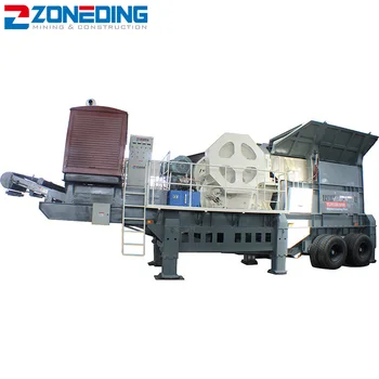 High quality portable crusher mobile rock iron ore crushing plant price