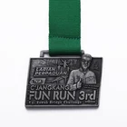 custom car key logo gun metal zamac medal