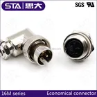 Mini 16M Socket Connector female male 3 4 5 6,7,8 pin UL CE ROHS