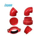 Ductile iron grooved pipe fittings Grooved 45 Elbow Cross fitting grooved fittings