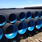 8 inch 60 mm 75mm black plastic plumbing culvert sewage sprinkler tube pipe
