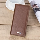 shenzhen trendy leather products men long wallet