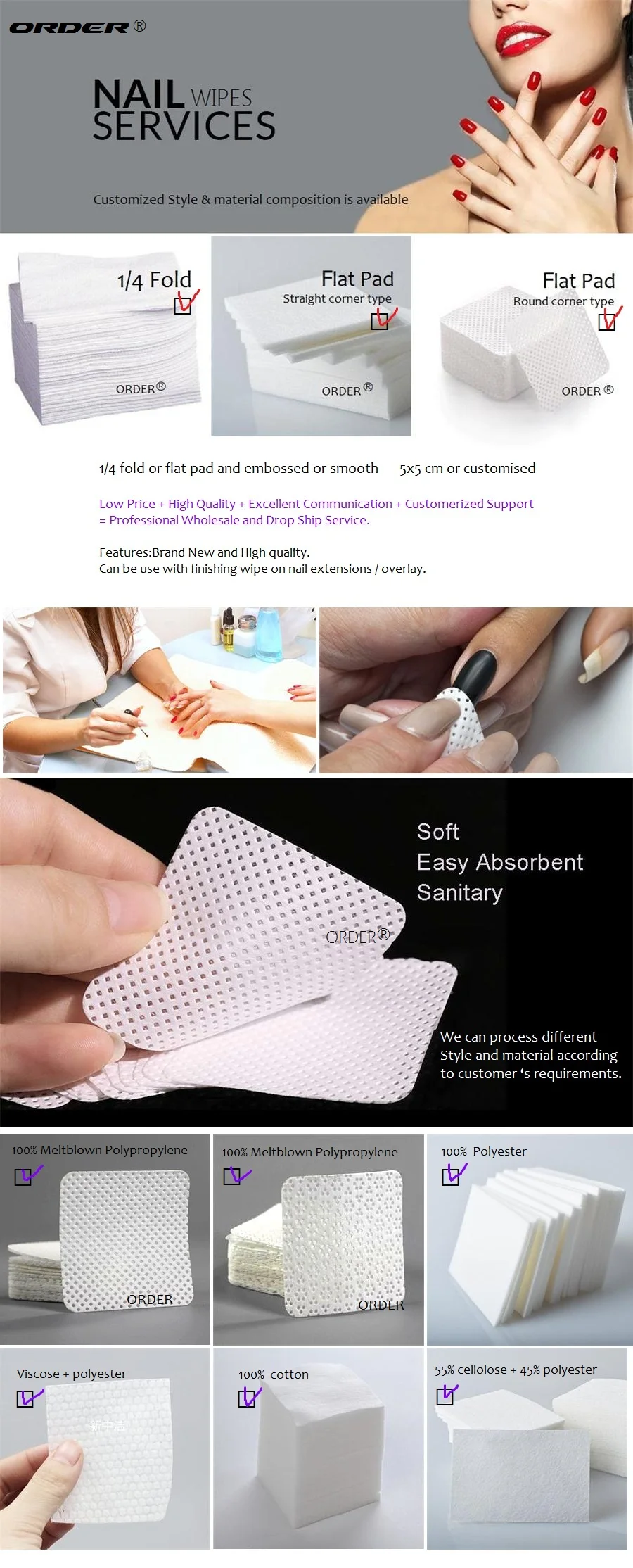 NAIL wipes SERVICES