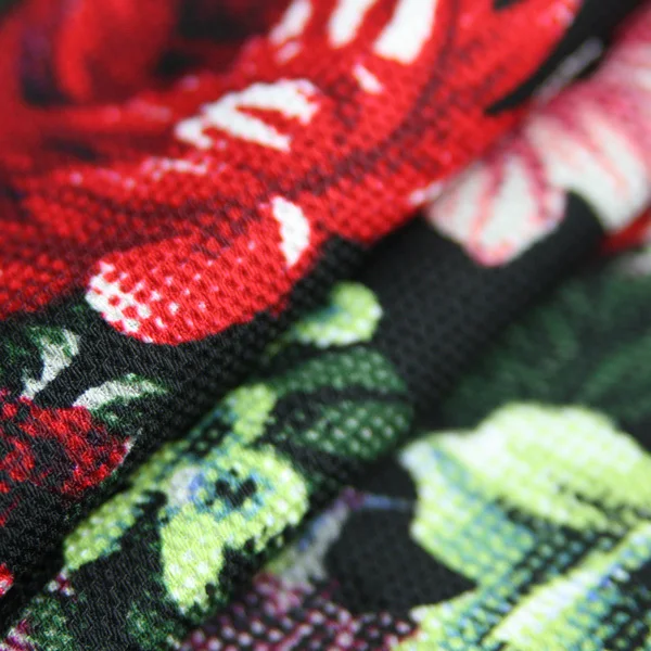 2015 new jacquard style 100% pinrted polyester fabric