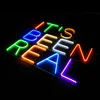 Printing Illuminated 3D outdoor flexible acrylic vivid led neon flex sign letters board custom led neon sign