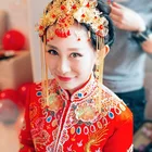 Chinese dragon costume bridal wedding hair accessories headdress jewelry