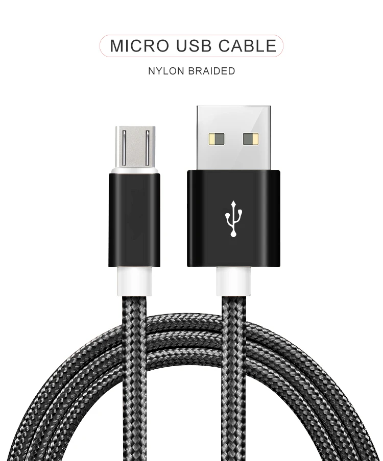 XYZLink Factory Direct Sale Nylon Braided USB Data Charger USB Cable for Android - ANKUX.COM