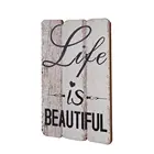 2018 new products Wooden Wall Rustic Decorative Sign Plaque