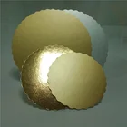 Factory Wholesale Round Silver Gold Cardboard Cake Board