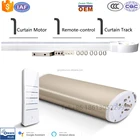 Hot Sales Auto white sliding curtain track Diy Blind Flexible Track curtain motor