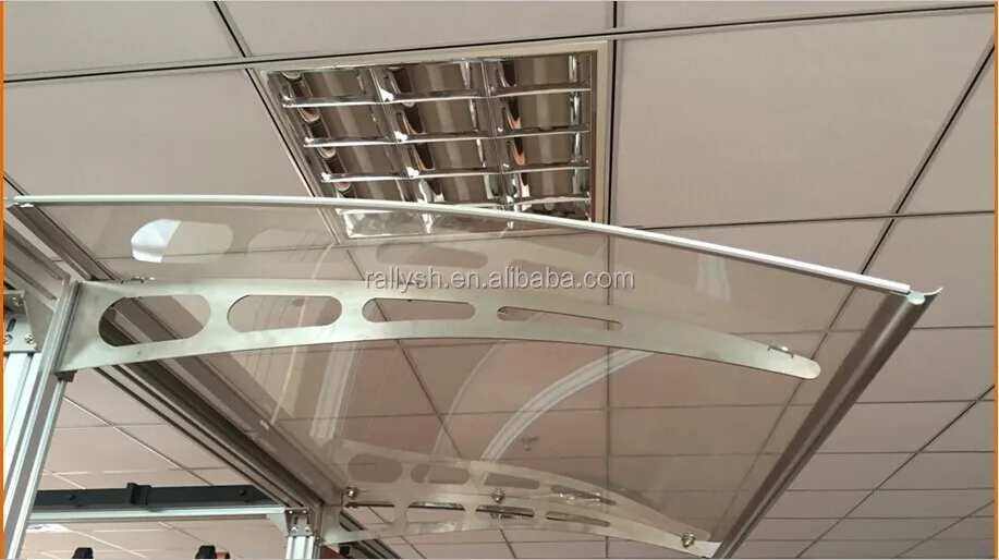 2015 new high-level glass canopy system for laminated tempered glass canopy