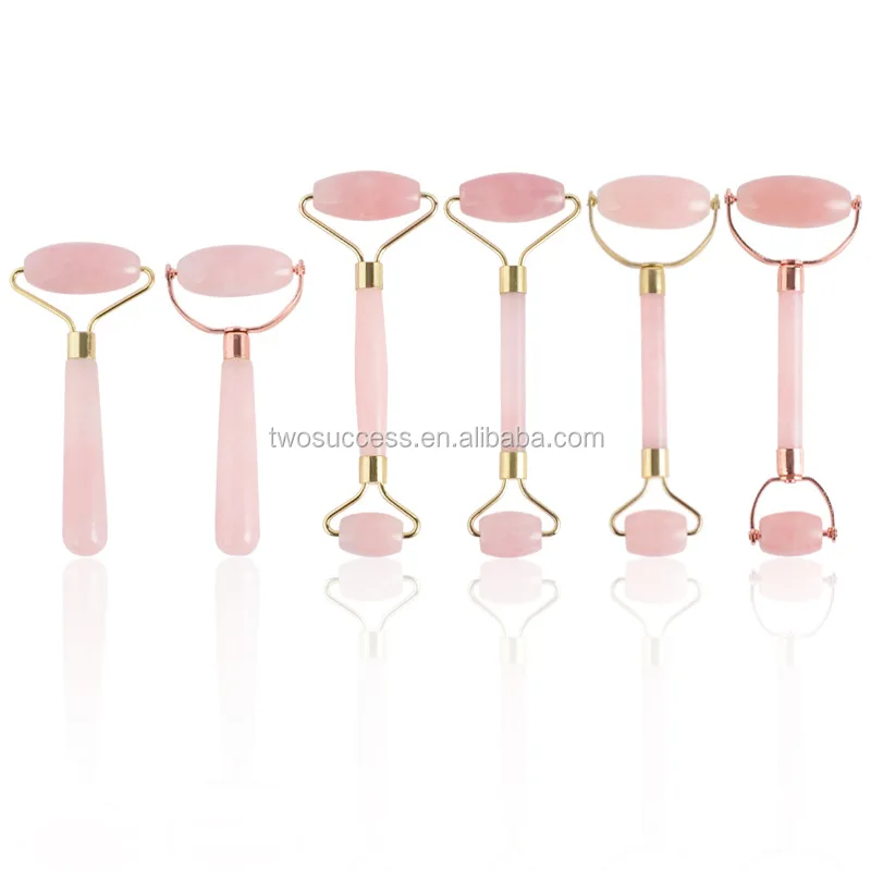 Rose quartz jade roller