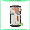 Original new LCD screen and digitizer screen assembly for HTC Desire V T328W with front housing and light guide, black color