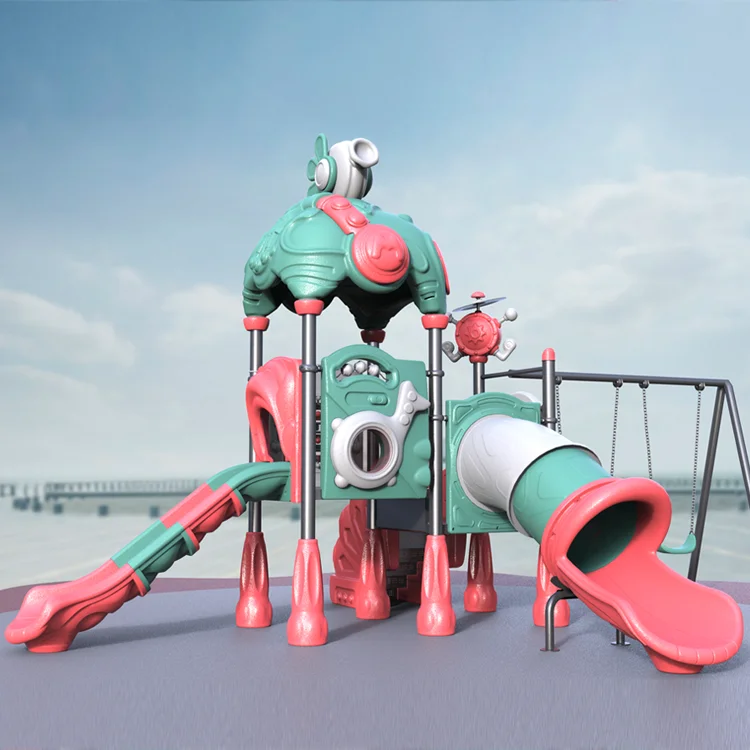 product outdoor playground children kids multifunctional children colorful playground-4
