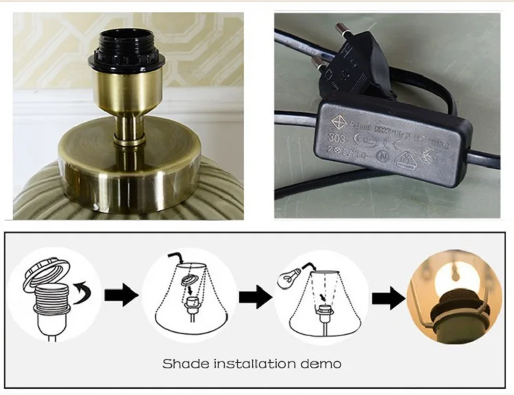 Wholesale luxury oriental table reading desk porcelain ceramic lamp, modern lamps for home decorative