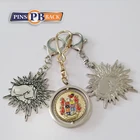PinsBack New design custom high quality polish silver metal airplane key chain