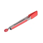 High quality kitchen barbecue silicone stainless steel locking food locking tongs