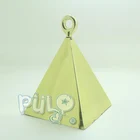 metallic pyramid balloon weights party decoration