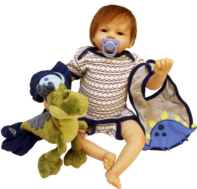 22 inch 55 cm silicone baby reborn dolls lifelike doll newborn