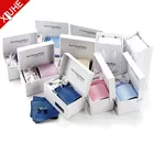polyester tie clip box tie cufflinks gift set necktie set with box