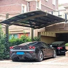 Polycarbonate Car Garage Shelter, Double Car Canopy , Outdoor Car Parking Shed For Sale