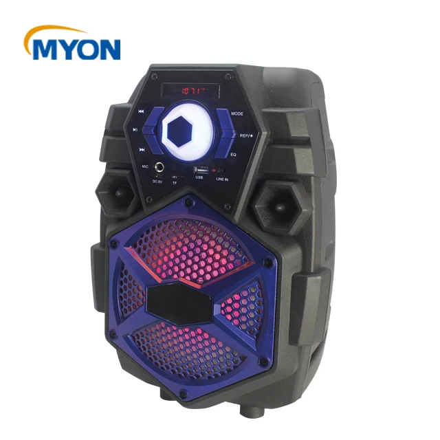 Portable Wireless Multimedia Trolley Speaker with Colorful LED Light Karaoke Audio for Mobile Phone Player - ANKUX Tech Co., Ltd